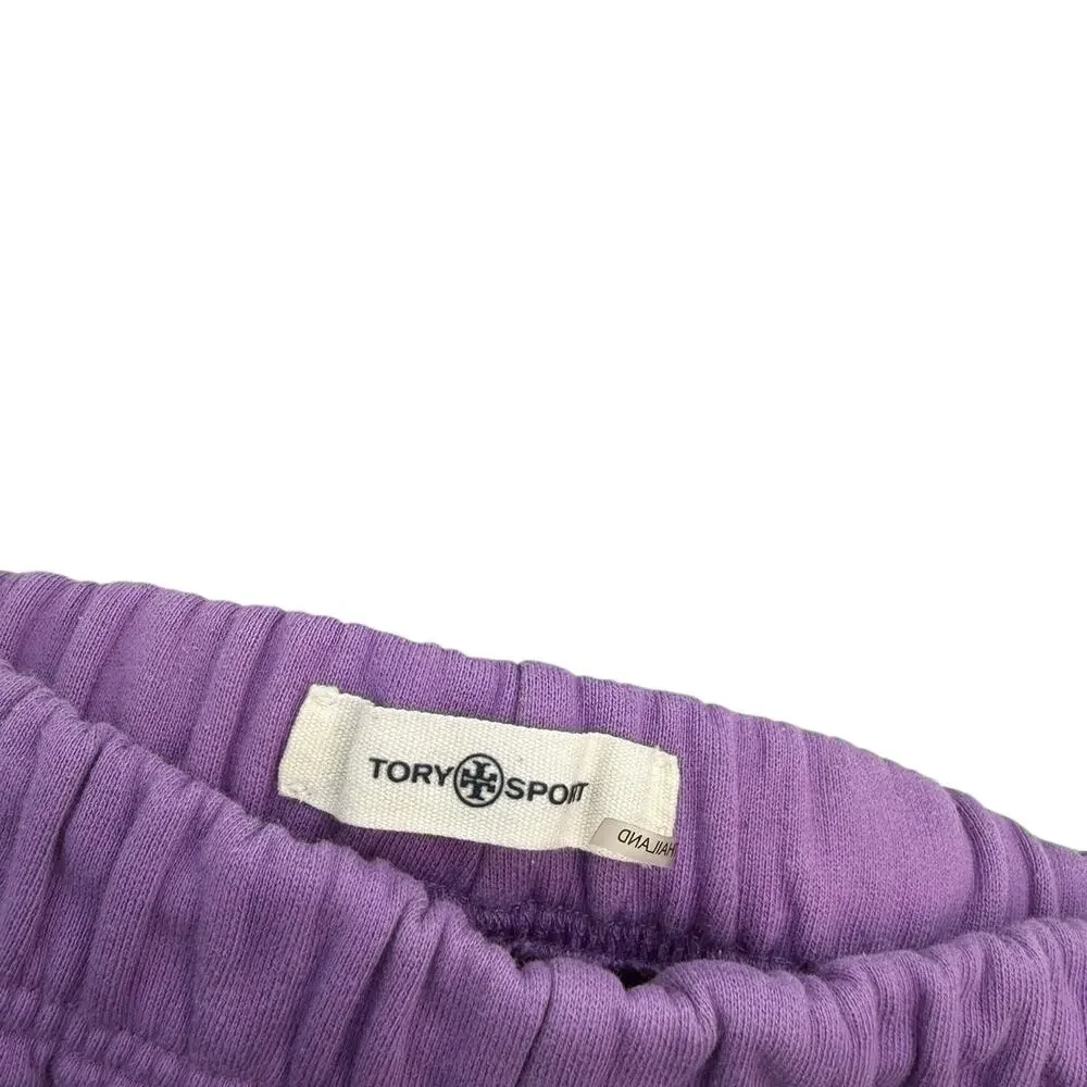 Tory‎ Sport Purple French Terry Jogger Sweatpants Elastic Waist Size XS
